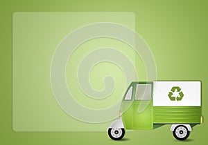 Green van for recycling