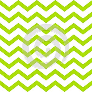 Green vector seamless zigzag pattern on white background