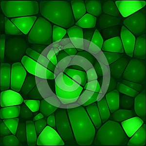 Green vector shining stones