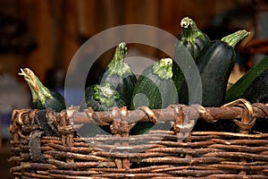 Green vegetable marrows