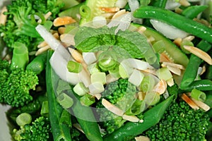 Green Vegetables With Almonds 2