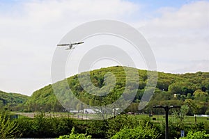 Plane takes off from Danbury Airport May 2019 photo
