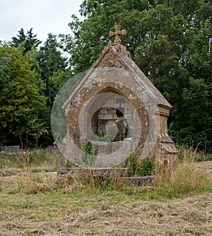 The green in the village of Wick, also known as Wyck, Rissington, an unspoilt Cotswold village, UK