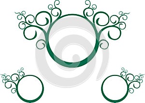 Green vine spiral