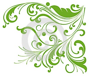 Green vines pattern