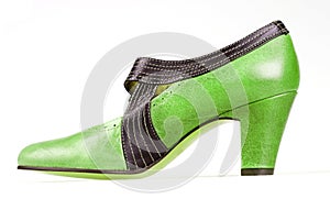 Green vintage shoe