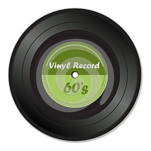 Green vinyl record