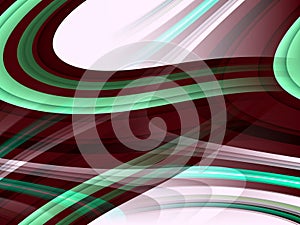 Green violet white silvery fluid lines background, abstract colorful geometries