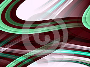 Green violet white silvery fluid lines background, abstract colorful geometries photo