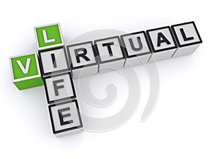 Virtual life on white