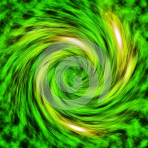 Green Vortex Abstract Background Pattern