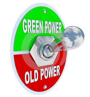 Green vs. Old Power - Energy Toggle Switch