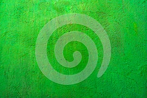 Green Wall Abstract Background Mexican Building Oaxaca Mexico