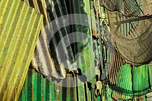 Wall zinc rusty texture background