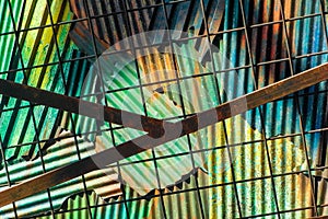 Wall zinc rusty texture background