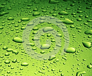 Green Water Drops