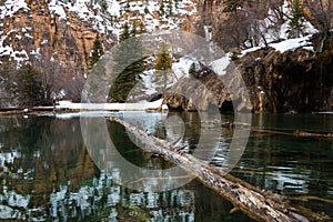 Green water of Hanging Lake, Colorado, USA