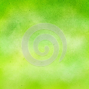 Green watercolor background.