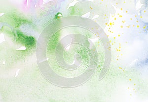 Green watercolor background