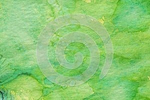 green watercolor painted background texture