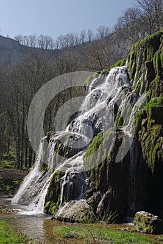 Green waterfall photo