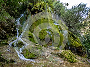 The green waterfall near Pont en Royans, France