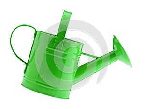 Green watering can