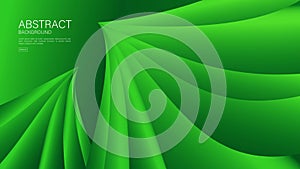 Green wave abstract background, wave pattern, Minimal Texture, web background, Green cover design, flyer template, banner