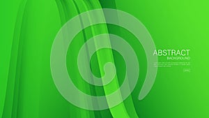 Green wave abstract background, wave pattern, Minimal Texture, web background, Green cover design, flyer template, banner