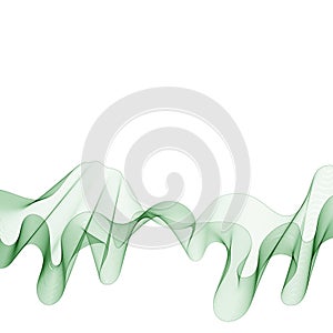 green wave. abstract illustration vector graphics. eps 10