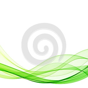 green wave. abstract vector graphics. Abstract illustration eps 10