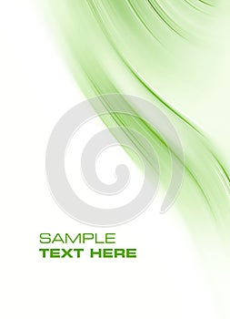 Green wave background