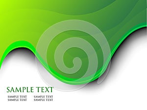 Green wave background