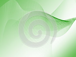 Green Wave Background