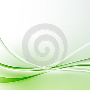 Green wave border abstract modern certificate background