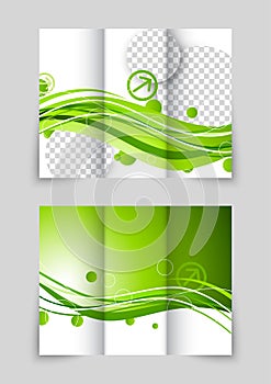 Green wave tri-fold brochure