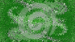 Green wavy abstract background
