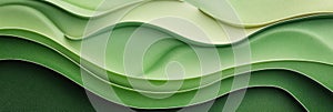 Green Wavy Abstract Background Texture