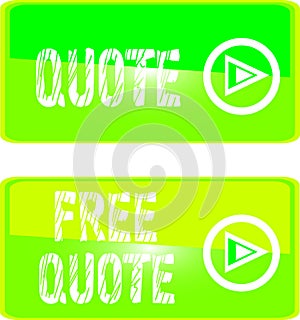 Green web sign free quote