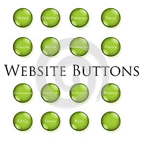 Green website buttons