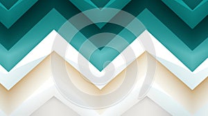 a green and white chevron pattern background
