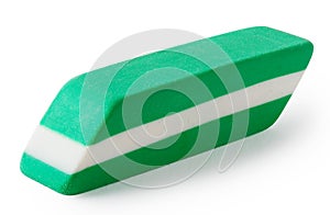 Green with white eraser