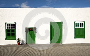 Green and White House, Lanzarote