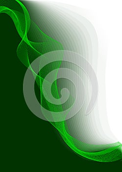 Zelený biely vektor vedenie 