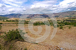 Blue Wells and natural park in Villa de Leyva, Colombia photo