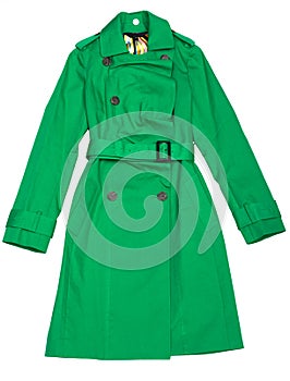 Green Women's raincoat