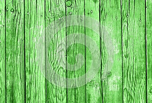 Green wood textured planks. Wooden background for St. Patricks D