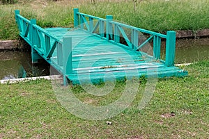 Green Wooden Bridge