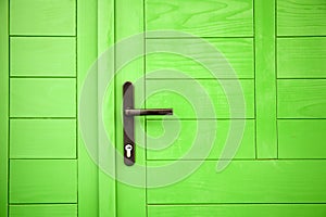 Green Wooden Door