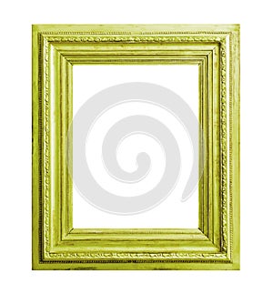 Green wooden frame